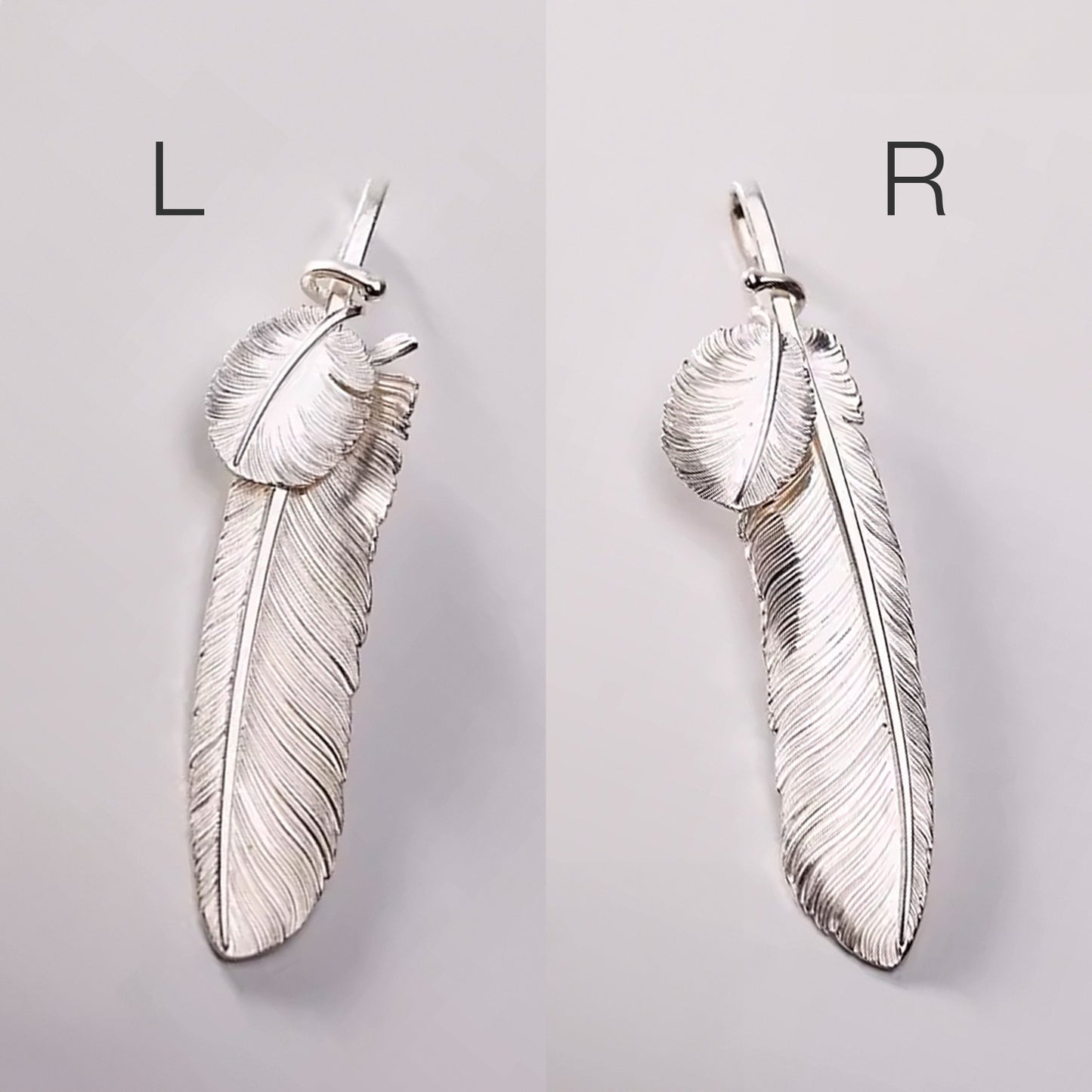 Silver Feather Pendant, Unique Movable Eagle Feather Pendant, Native Boho Jewelry, Navajo Jewelry, Gift for Her, Gift for Him, Boho Gift