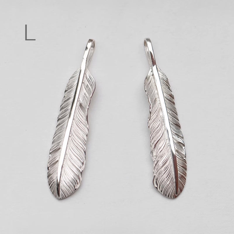 Silver Feather Free Personalized Custom Engraving