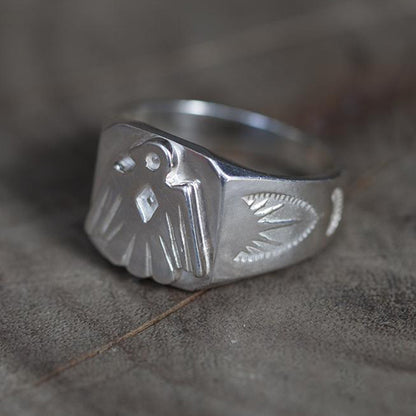 Thunderbird Signet Ring, Native American Inspired