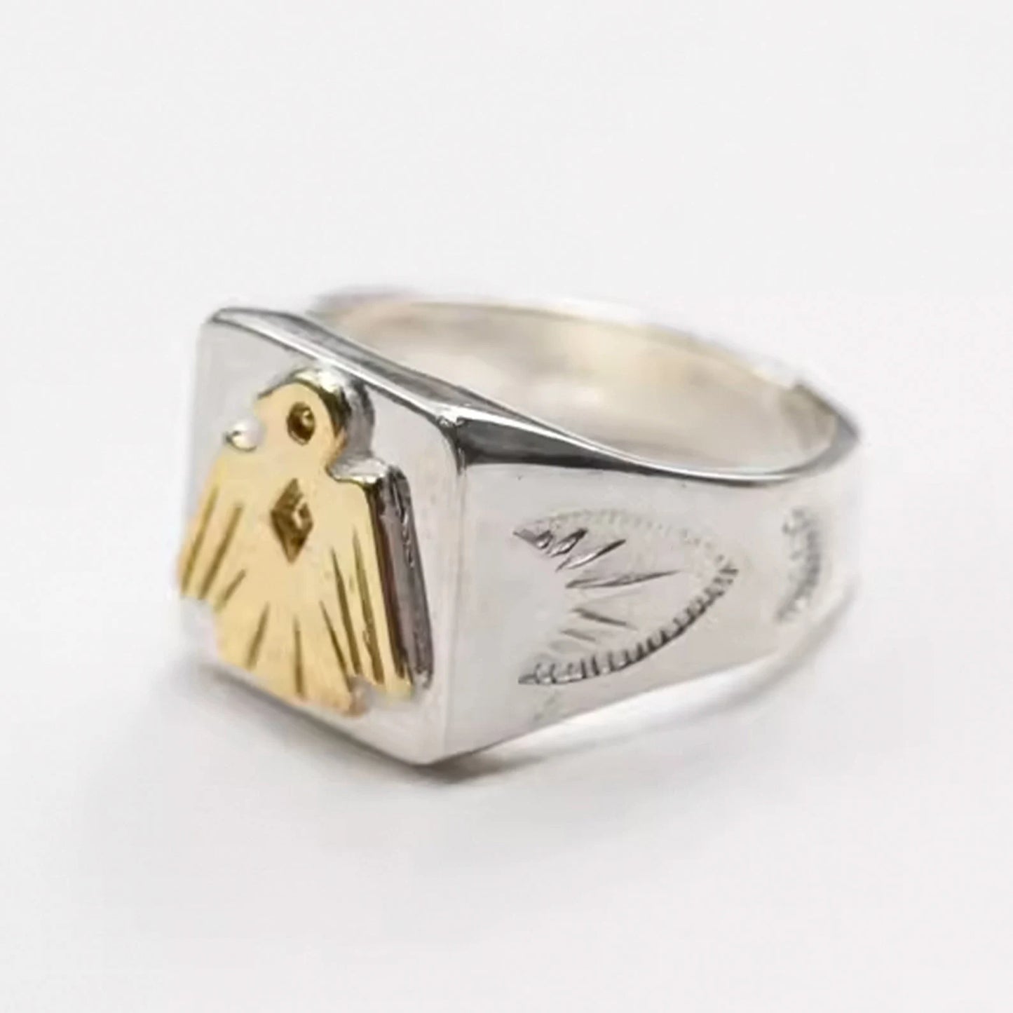 Thunderbird Signet Ring, Native American Inspired