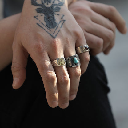 Thunderbird Signet Ring, Native American Inspired