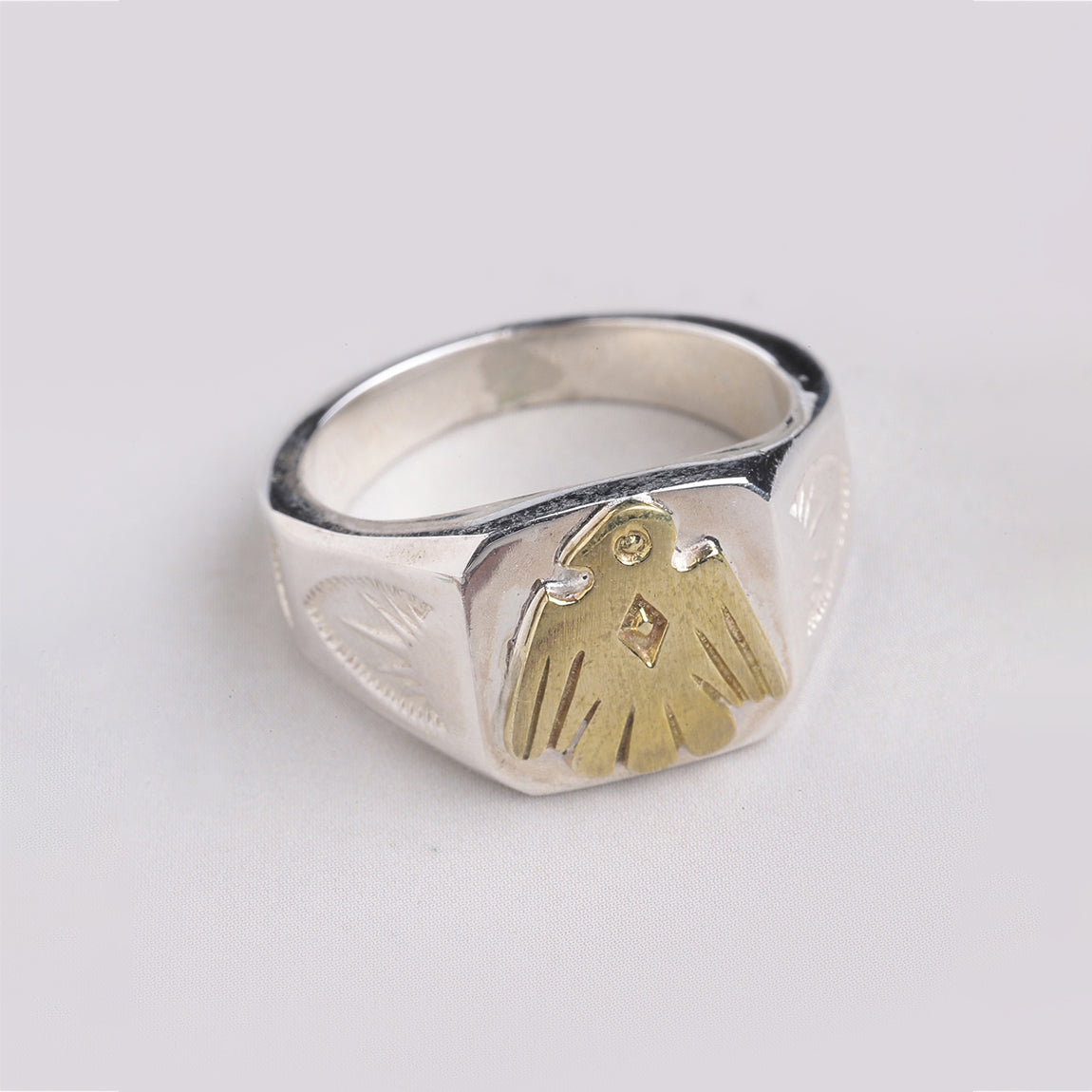 Thunderbird Signet Ring, Native American Inspired