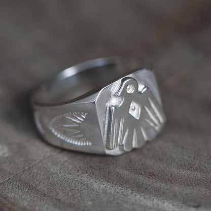 Thunderbird Signet Ring, Native American Inspired