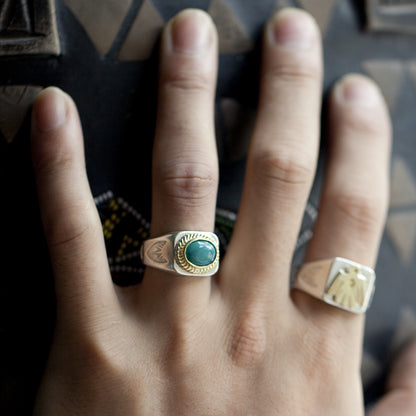 Thunderbird Signet Ring, Native American Inspired