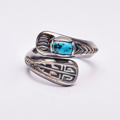 Bear Claw Totem Gemstone Silver Boho Chic Couple Rings
