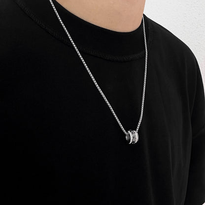 Skull CZ Tube Necklace