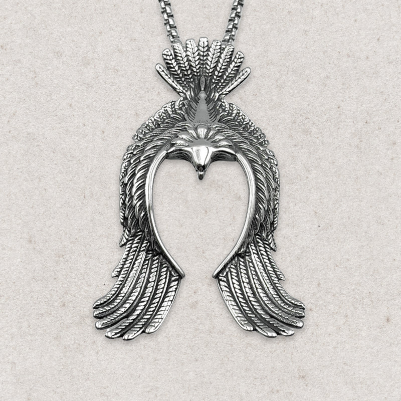 Tribal Spread Eagle Necklace