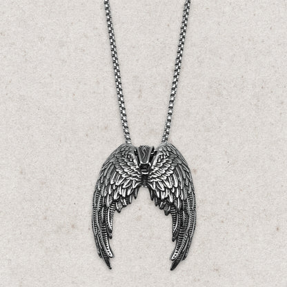 Guardian Angel Wings Pendant Necklace