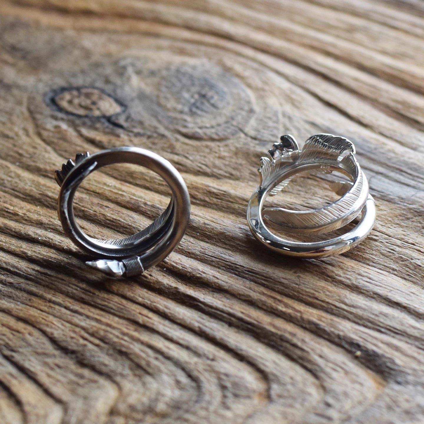 印第安勇敢之箭S925純銀羽毛戒指