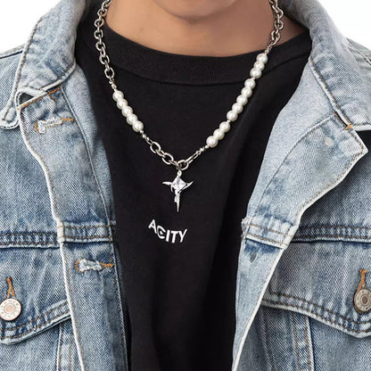 Multi-Layered Necklace Street Wear TikTok, IG, Kpop Jewelry