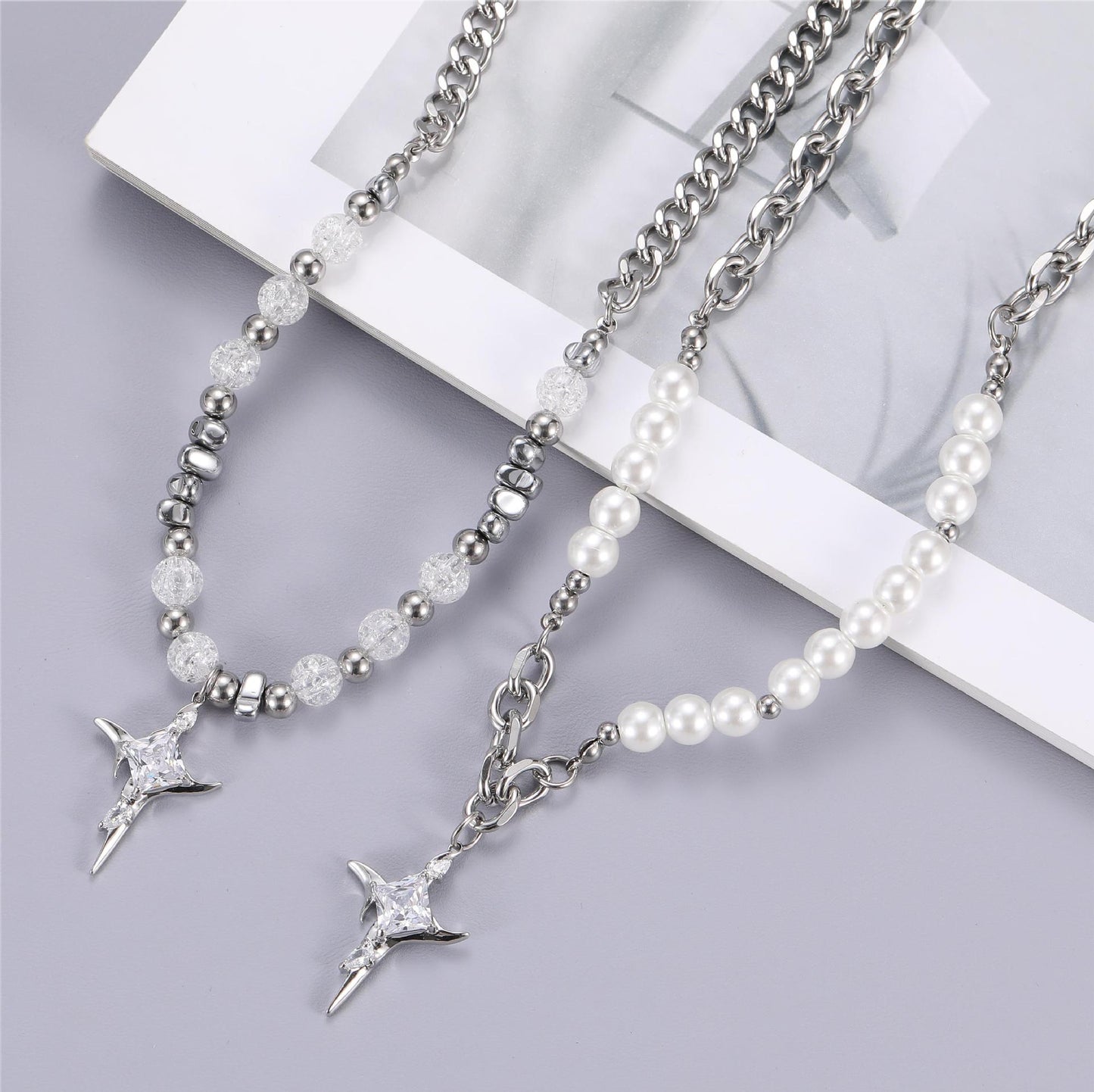 Multi-Layered Necklace Street Wear TikTok, IG, Kpop Jewelry