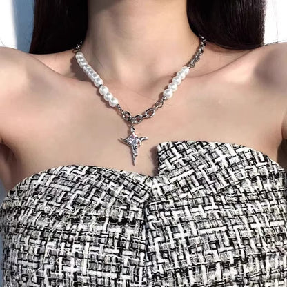 Multi-Layered Necklace Street Wear TikTok, IG, Kpop Jewelry