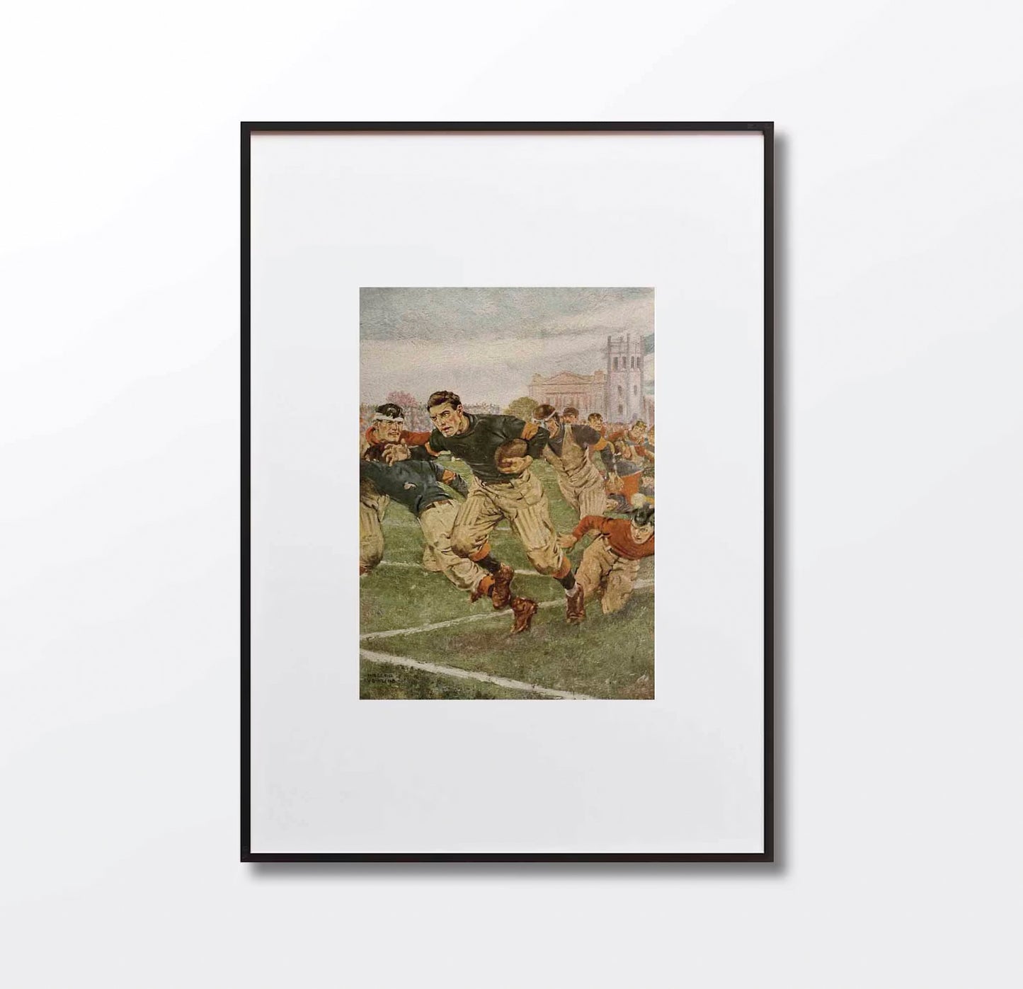 Football Vintage Art Print Sports Poster