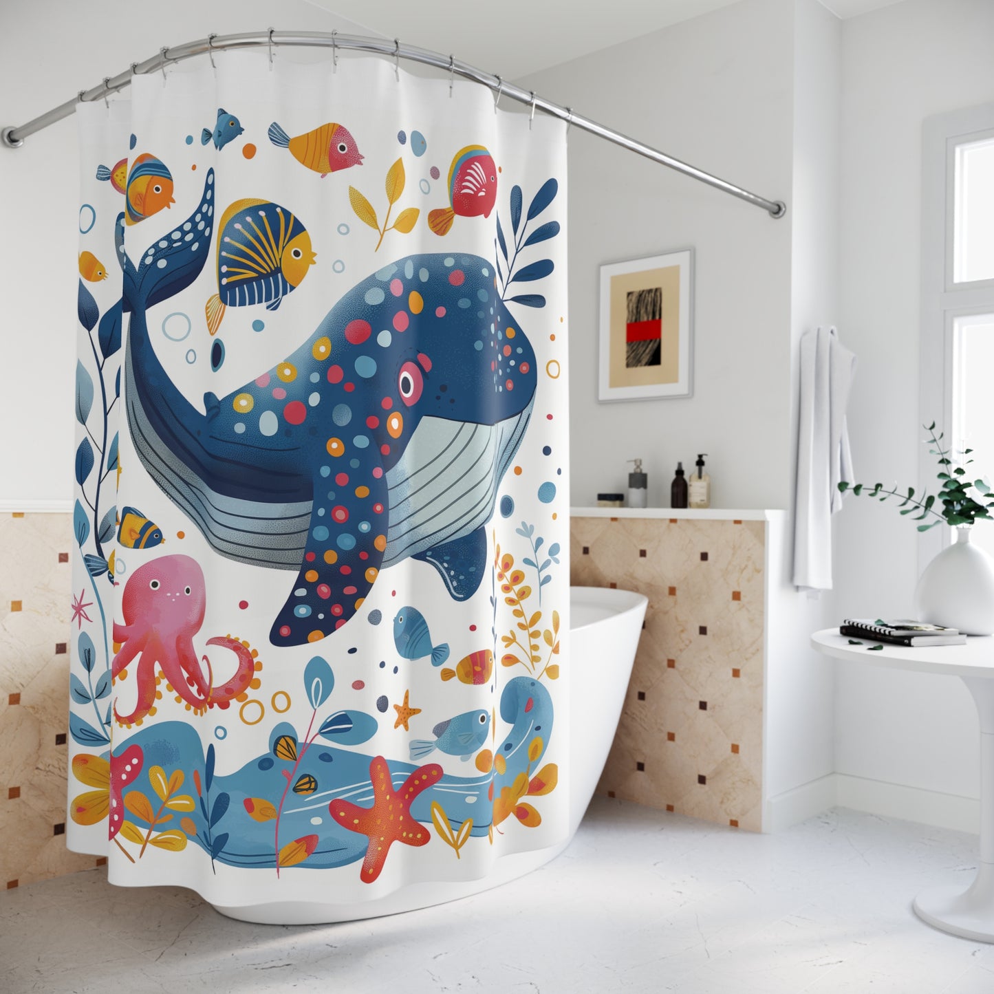 Whimsical Underwater Shower Curtain
