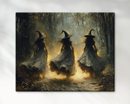 Witches in Woodland – 5:4 Ratio Canvas Wall Art