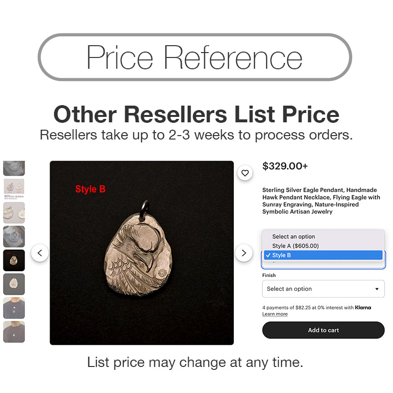 Silver Hawk Oval Medallion Pendant Eagle Pendant