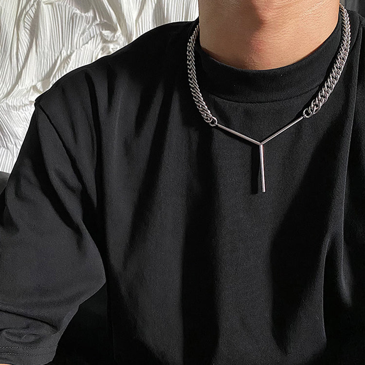 Chic Minimalist 6mm Cuban Link Chain Stainless Steel Necklace Hip-Hop KPOP TikTok Style