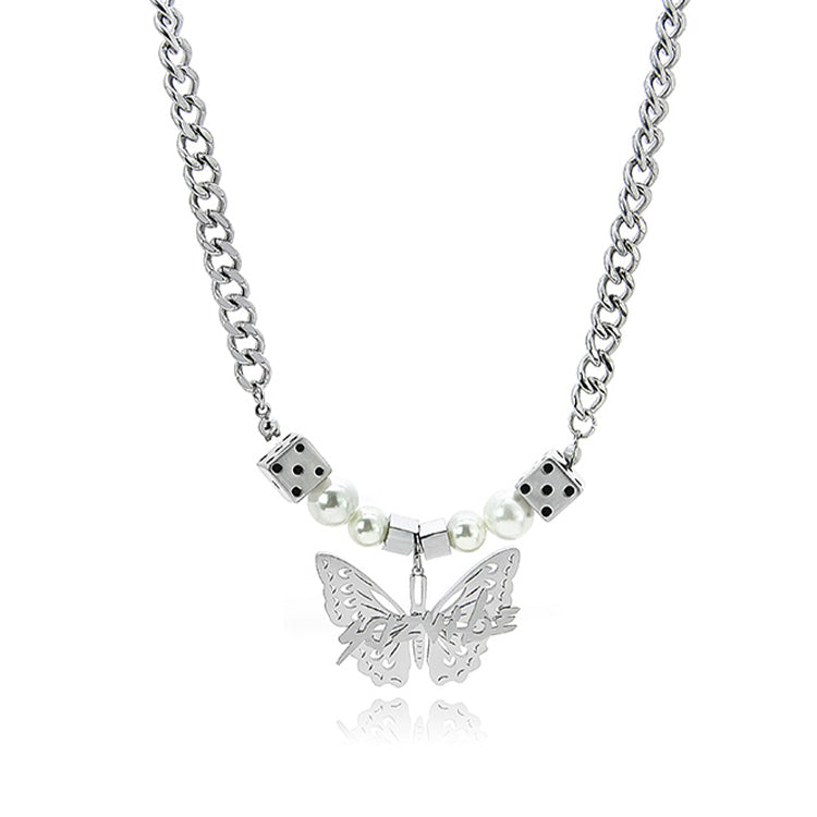 Butterfly tiktok deals necklace