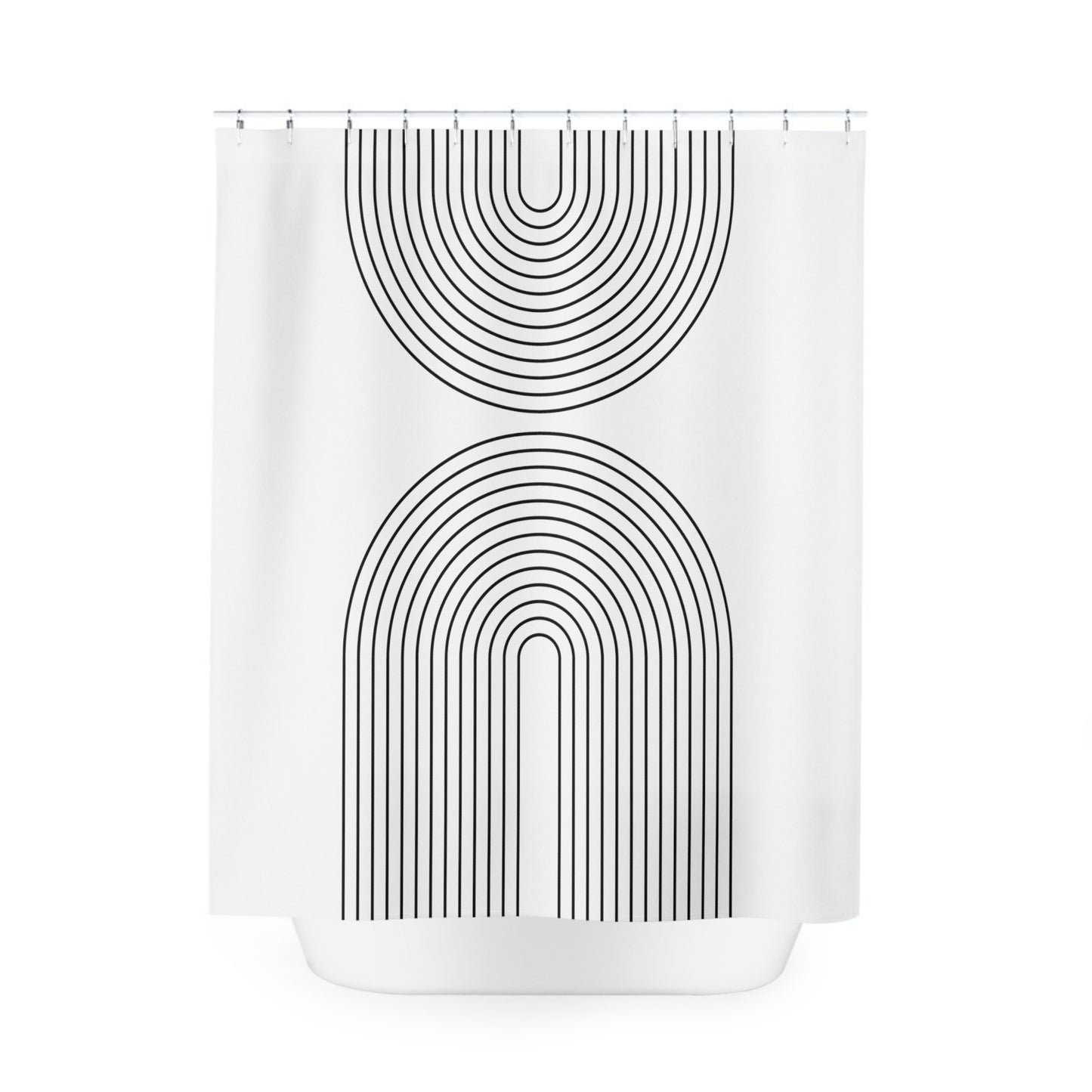 Boho Geometric Art Shower Curtain (2)