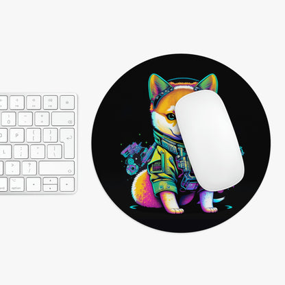 Cyberpunk Shiba Inu Mouse Pad (2 Shapes)