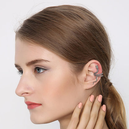 Sneak Earring Cuff Solid 925 Sterling Silver Unisex Ear Wrap Ear Cuff