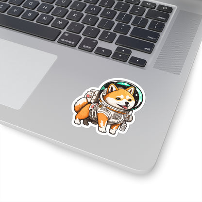 Kawaii Shiba Astronaut Sticker