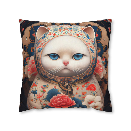 Matryoshka Cat Throw Pillow Cover (5)
