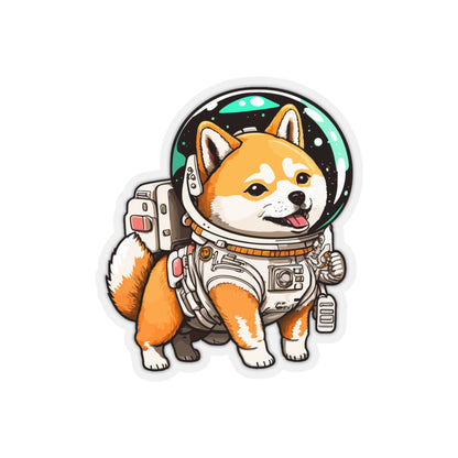 Kawaii Shiba Astronaut Sticker