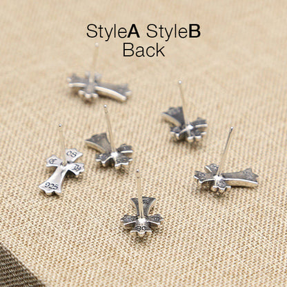 CH Cross with CZ Stud Earring - Vendors