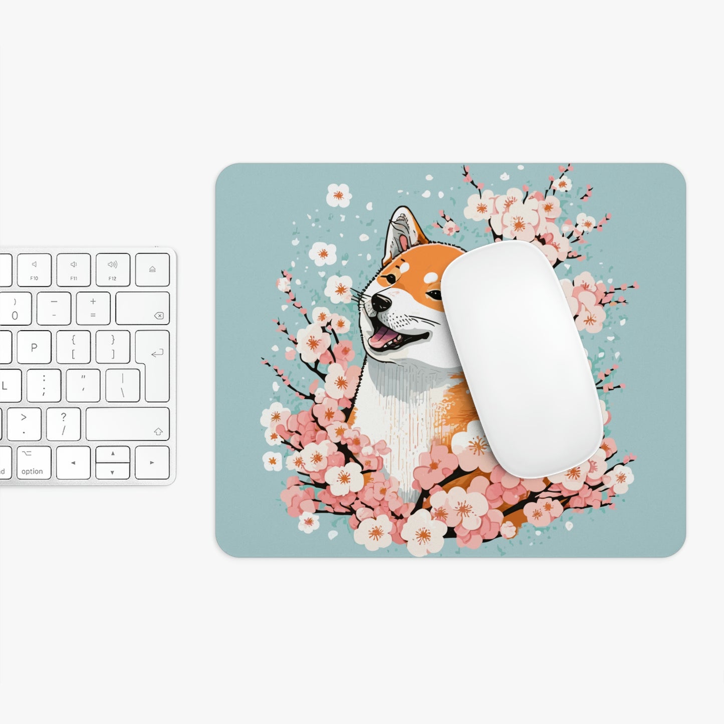 Cute Shibu Dog Sakura Blossom (2 Shapes)