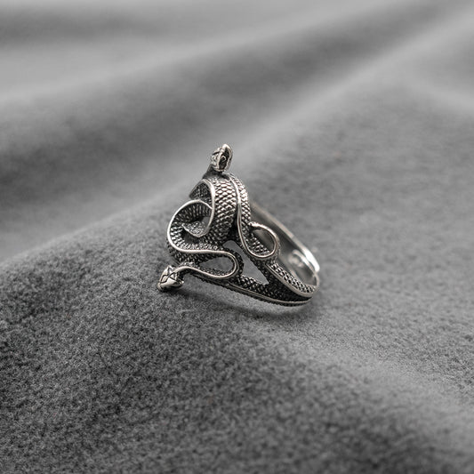 The Iconic Intertwined Snakes Ring - 'Natural Born Killers' Ring