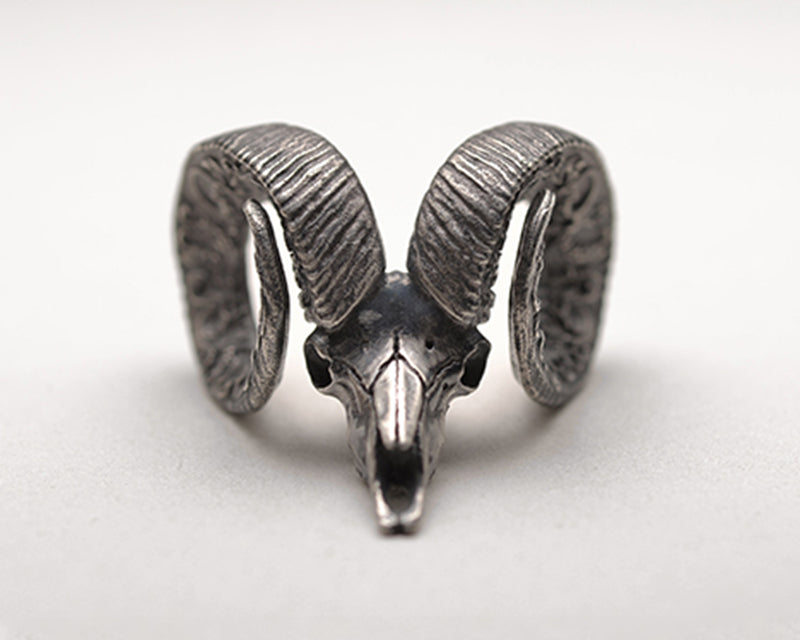 Silver Silver Ram Head Pendant