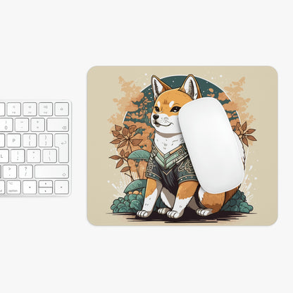 Shiba Inu in Kimono Mouse Pad (2 Shapes)