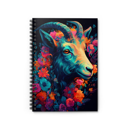 Colorful Neon Goat Notebook