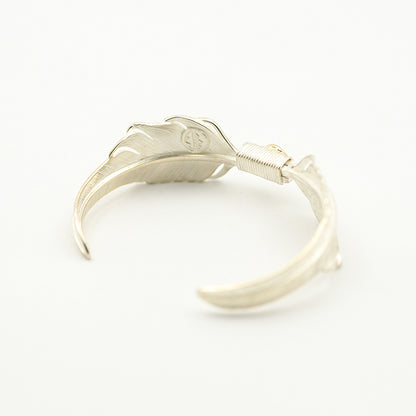 Gold Metal KAZEKIRI Feather Handschwingen Cuff Bracelet
