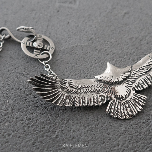 Spread Wings Eagle Stainless Steel Choker Necklace