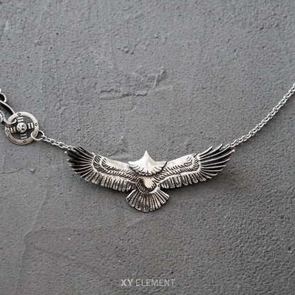 Spread Wings Eagle Stainless Steel Choker Necklace