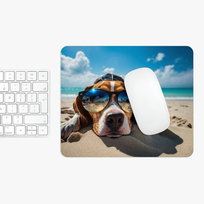 Lazy Dog Sunbathing Mouse Pad (2 Shapes)