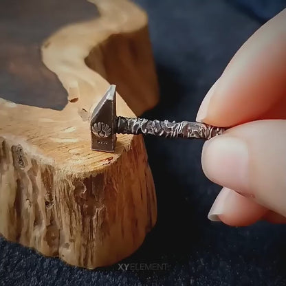 Miniature Silver Hammer Charm Pendant