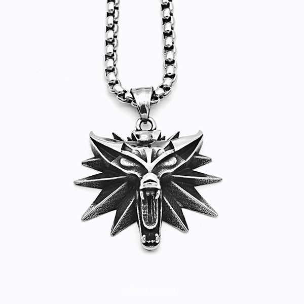 Wild Hunt Wolf Stainless Steel Pendant Necklace