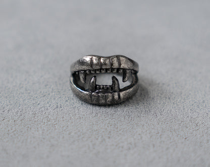 Vampire Teeth Ring Mouth Ring 316 Stainless Steel, Gothic, Punk, Rock Ring