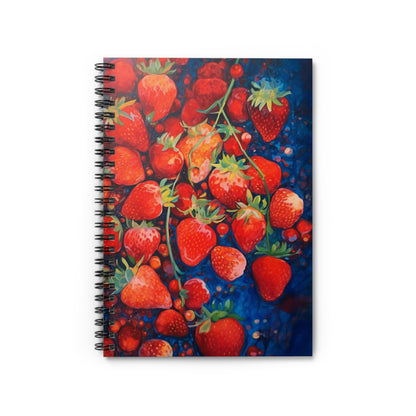 Abstract Strawberries Notebook