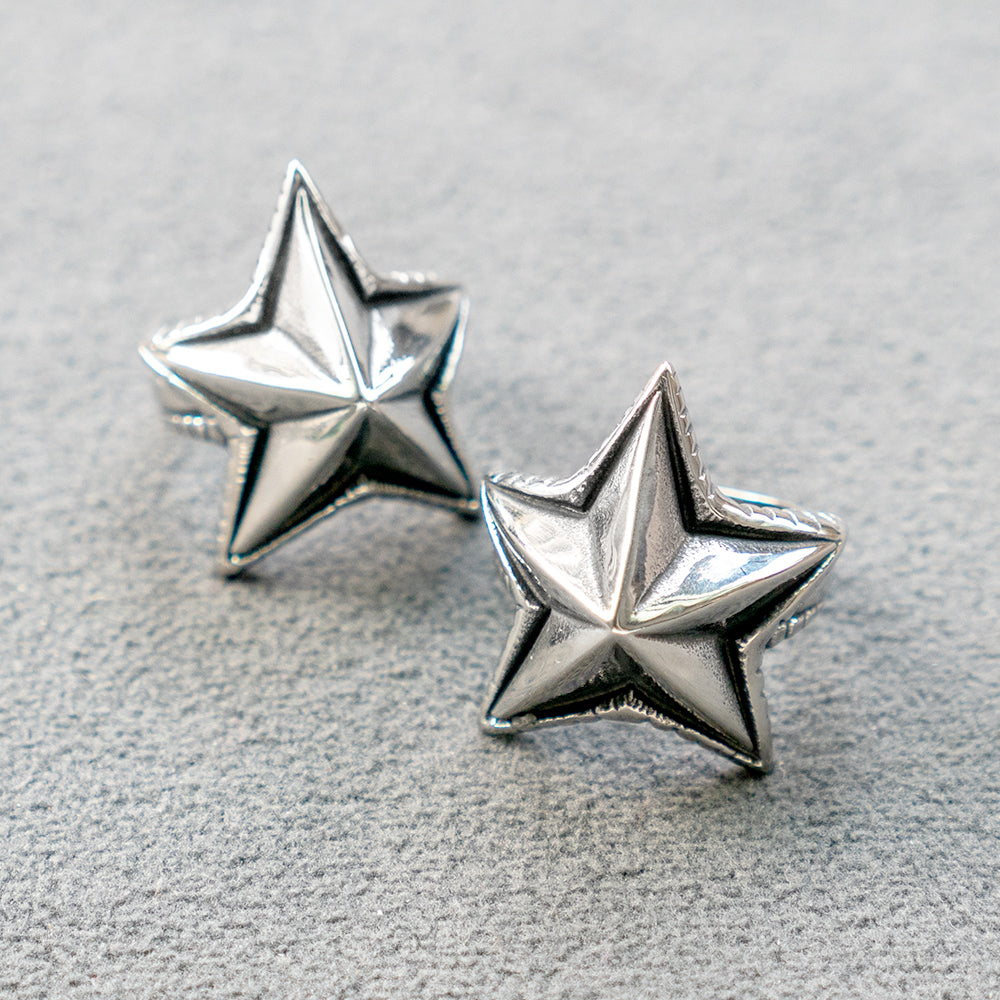 3D Star Stainless Steel Ring Starfish Inspired