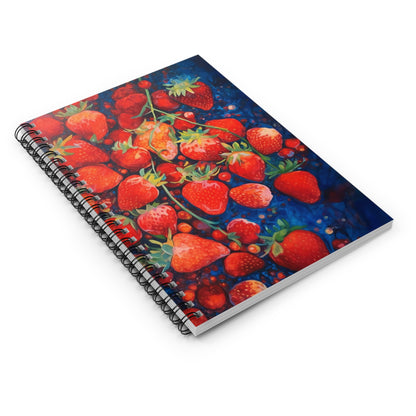 Abstract Strawberries Notebook