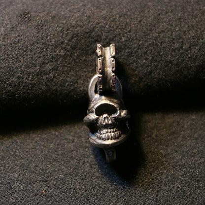 One Eyed Skull Pendant Japanese Design | 925 Silver