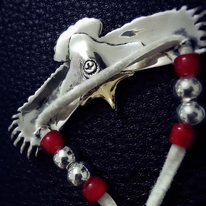 Takahashi Goro’s Native American Style Spread Eagle Sterling Silver Necklace