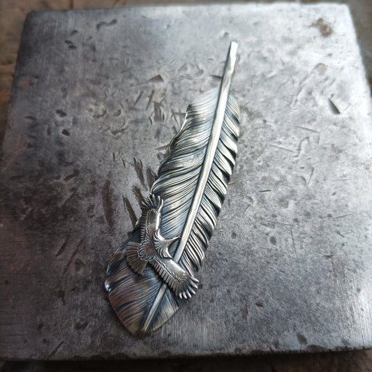 Red-tailed Hawk Feather Eagle Pendant