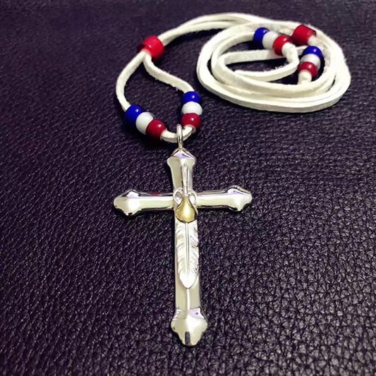 Takahashi Goro’s Style 925 Sterling Silver Cross Pendant Necklace
