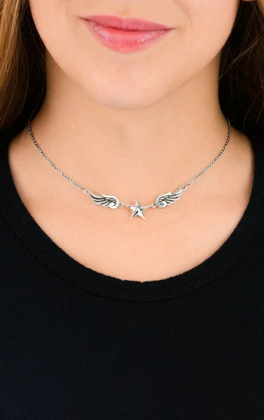 Angel Wing Star Necklace - KING BABY Style