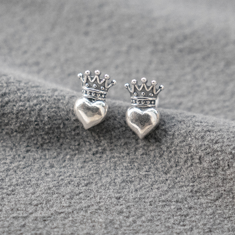 Crown Heart Earring - KING BABY Style